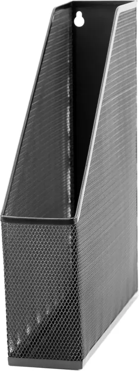 452u00-12  Llc Mesh Steel Magazine File Holder Desk Organizer Black 12.5 Inch