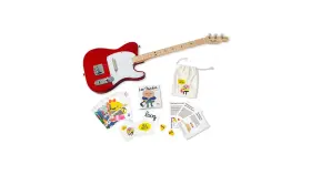 9190021089 Loog Fender X Telecaster Kids Electric Guitar 3 Strings Beginner Set Candy Apple
