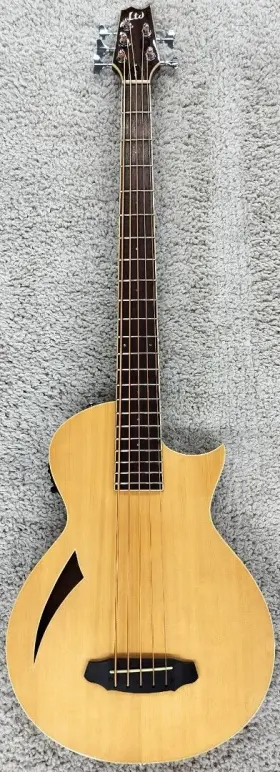 Ltl5nat Ltd 799493269536 By Esp Thinline Tl5nat 5-string Acoustic Electric Bass In Natural Finish