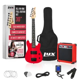 Lyxpro 843812119269 30 Inch Electric Guitar And Starter Kit For Kids With 3/4 Size Beginner S Gui