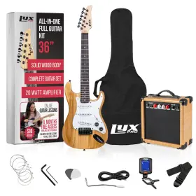 Lyxpro 843812157391 36 Inch Electric Guitar And Kit For Kids With 3/4 Size Beginner S Amp