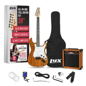 Lyxpro 843812157407 39 Inch Electric Guitar Kit Bundle With 20w Amplifier All Accessories Digit
