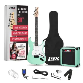 Lyxpro 843812158350 39 Inch Electric Guitar Kit Bundle With 20w Amplifier All Accessories Digit