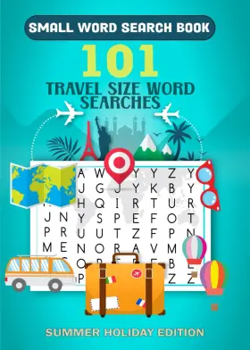 Majosta 798321612361 Travel Size Word Search Book. 101 Searches Summer Edition. Small Sized