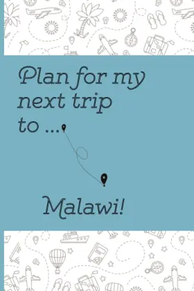 Majosta 798496495103 Plan Your Next Trip To Malawi Notebook Lined / Journal 100 Pages 6