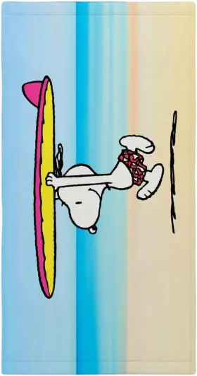 41967z Manufacturing Company Inc Collectibles Peanuts Snoopy Super Soft Cotton Bath/pool/beach Towel 60 In X 30