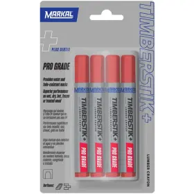 6x4-card Markal 80442 Timberstik Plus Red Lumber Crayon 8in