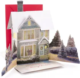 0899xso1002 Marketing Company Llc 899xso1002 Christmas Pop Up Card With Light And Song Displayable Dimensional T