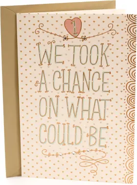 599rzb1026 Marketing Company Llc Office 1st Anniversary Card Chance On What Could Be