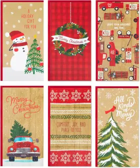 5cze1033 Marketing Company Llc Office Christmas Gift Card Holders Or Money Assortment Rustic 36 Cards With E