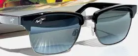 257-17c Maui Jim 257-16c New Unsused Kawika Black Pewter Polarized Grey Lens Sunglasses