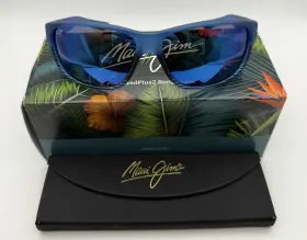 B840-03s Maui Jim Kaiwi Channel Blue Black Stripe Frame / Mirror Lens