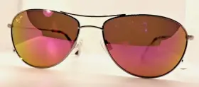 P245-16r Maui Jim Rose Gold Baby Beach Pink Aviator Titanium Sunglasses