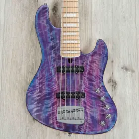0011 Mayones 0011/2025/8 Jabba Custom 5 5-string Bass Transparent Northern Lights