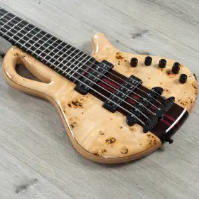 0068 Mayones 0068/2023/1 Caledonius 6 6-string Bass 3a Eye Poplar Top Trans Natural Gloss