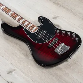 0185 Mayones 0185/2023/7 Mint Jabba Classic 4 Bass Pau Ferro Fretb Trans Dirty-red Burst Gloss