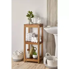 Mesa 840147824660 3 Shelf Acacia Storage Tower
