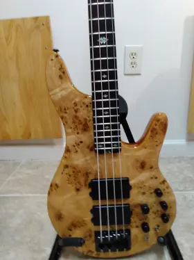 Mkp4cpberu Michael Kelly Guitar Co. Pinnacle 4 Active Bass - Electric With Natural Burl Finish