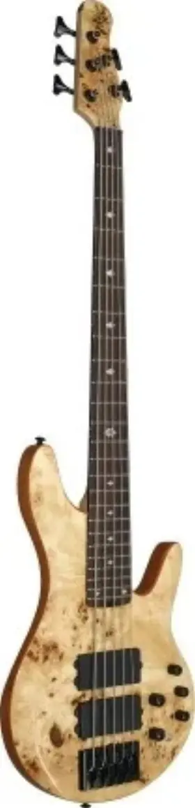 Mkp5cpberu Michael Kelly Guitar Co. Pinnacle 5 Active Bass - Electric With Natural Burl Finish