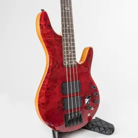 Michael Kelly Mkp4ccberu-nat Pinnacle 4 Bass Guitar Dark Cherry