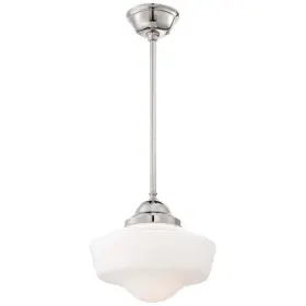 2256-613 Minka Lavery 747396087979 Schoolhouse 1 Light Pendant In Polished Nickel