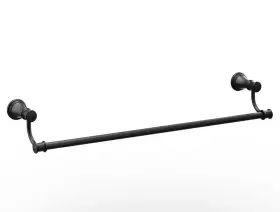 Yb6424 Moen 034584038319 Belfield 24 Inch Towel Bar Matte Black Bathroom Hardware And Accessories