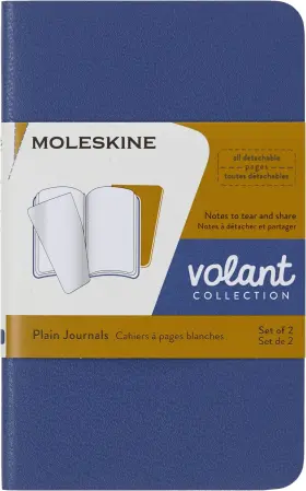 Qp703b41m17 Moleskine Volant Journal Soft Cover Xs 2.5 X 4 Plain/blank Forget-me-n