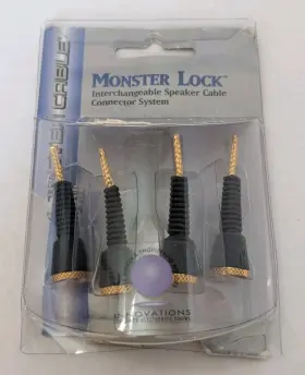 Monster 050644224058 Lock Flex Tip Modular Speaker Cable Termination 4pcs Z2 Bi-wire Biwire Z