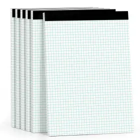 Thamzusg00010630 Mskksm Graph Paper Pads 8.5 X 11 4x4 Ruled 6 Pack 1/4 Notebooks