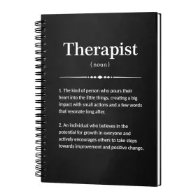 Unb038 Msticey Therapist Definition 160 Blank Pages Hardcover 8.1x6.0 Inches White