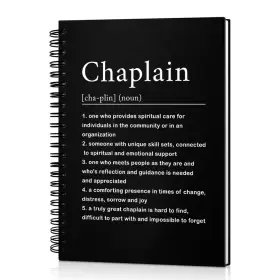 Unb105 Msticey Chaplain Definition 160 Blank Pages Hardcover 8x5.9x0.5 Inches Black