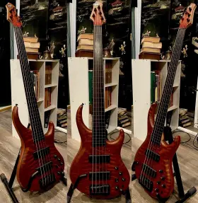535-24 Mtd Mdt 5 String Electric Bass Guitar Flamed Redwood And Mahogany 2007