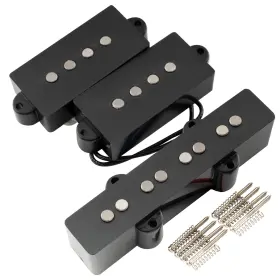 Mx3273bkmx3275bk Musiclily Artec Poa4-joa4 Alnico 5 Vintage Tone Pj Bass Pickups Neck Bridge
