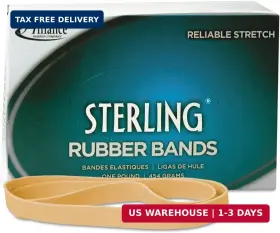 25075 #n/a 999992313383 Alliance Rubber Sterling Bands Size #107 1 Lb Box Contains Approx
