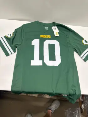Nfl 198850533479 Green Bay Packers Mens Short Sleeve Love 10 Jersey - S