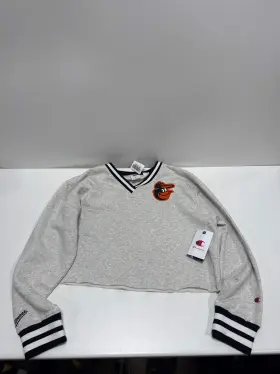 Nfl 199268768682 Mlb Baltimore Orioles Womens Champion Boxy Sweatshirt - Xl