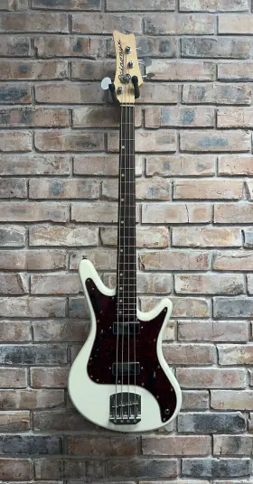 Nordstrand Audio 617353800692 Acinonyx Short Scale Bass - Olympic White With Tortoise Guard