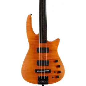 Cr4-bg-ams-fl Ns Design Cr4 Fretless Electric Bass Guitar Satin Amber