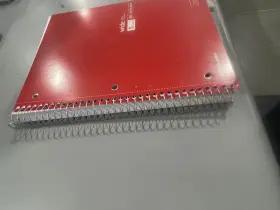 Office Depot 008678757622 Wirebound Notebook 8 Inch X 10-1/2 5 Wide Ruled 180 Sheets - Red