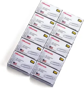 99916 Officemate Premium #1 Paper Clips 1 000 10 Boxes Of 100 Each 999