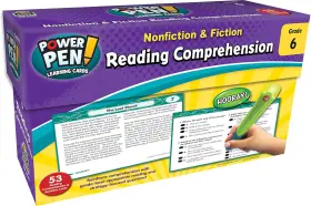6469 Os Power Pen Learning Cards Reading Comprehension Grade 6