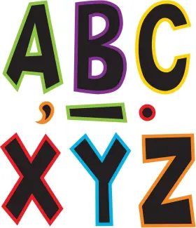 Tcr77282 Os 77282 Electric Bright 7 Inch Fun Font Letters