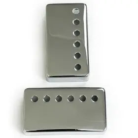 P-1000-cr Ovsal 2 Pcs Brass Humbucker Guitar Pickup Covers 50mm/52mm Style A Chrome