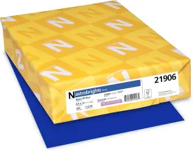 21906 Paper Op Astrobrights Blast-off Blue Multi-use Printer 500 Sheets Letter Size