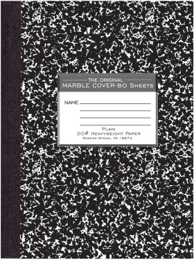77479 Paper Products Signature Collection Composition Notebook Hardcover Unruled 20# Premium Plain