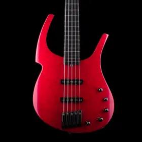 88par000 Parker Pre Owned 2005 Fly Bass 5-string Transparent Red With Gig Bag