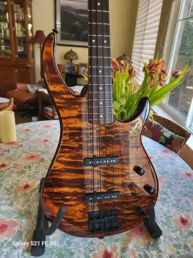Anbdm-30021 Peavey Millennium 4-string Electric Bass Guitar Tiger Maple Top With Case