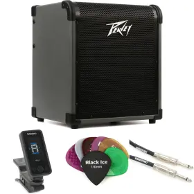 Max100cbundle Peavey Max 100-watt Bass Combo Essentials Bundle