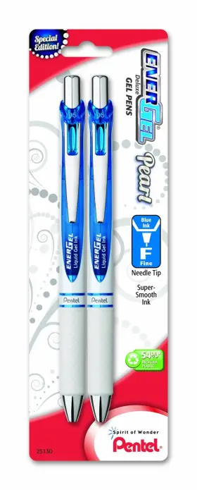 Bln75wbp2c Pentel Pearl Deluxe Rtx Liquid Gel Pen 0.5mm Fine Line Needle Tip