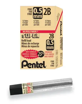 Penc5052b Pentel C505-2b Lead Refill.5mm 2b 12/tb
